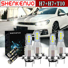 For VW Scirocco Headlight Xenon White 2008-2017 High Low Led Side Light Bulbs