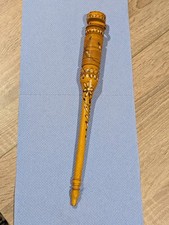 Vintage African Hand-Painted Wooden Decorative Spindle / Bobbin Winder