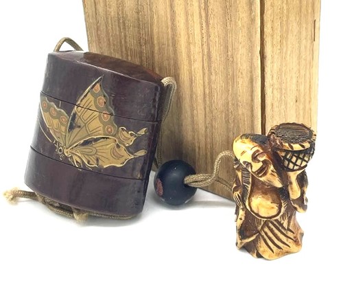 Japanese inro netsuke maki - japanese, maki-e
