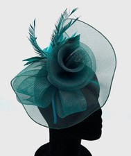 Dark Green Fascinator for