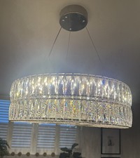 Next Clear Aria Large chandelier Ceiling Light.