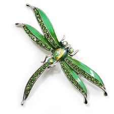 Salad Green Enamel Dragonfly