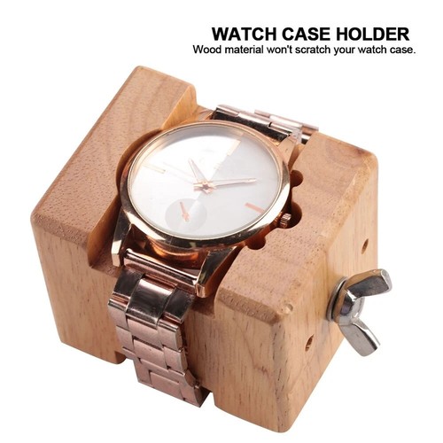 Wood watch movement holder - wood,