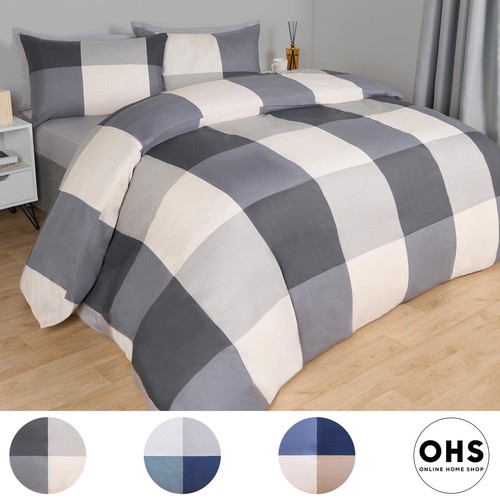 Gingham check duvet - check,