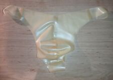 Mens Dare 2 Wear sz 38 XL Latex pouch thong. 0.4 mm natural transparent rubber