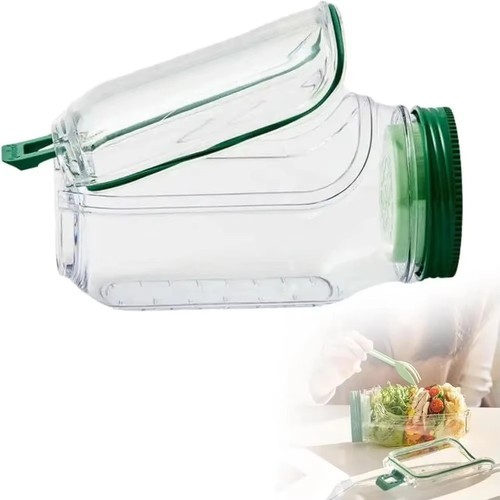 Portable leakproof salad jar - leakproof,