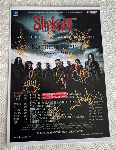 Slipknot all hope - gone, tour