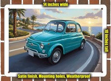 Metal Sign - 1970 Fiat 500L