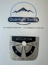 Nice Reconditioned Cessna Fuel Placard  0705048-11  1971 Cessna 210K – Rare Part