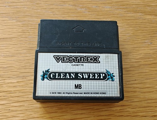 Vectrex clean sweep game - game,