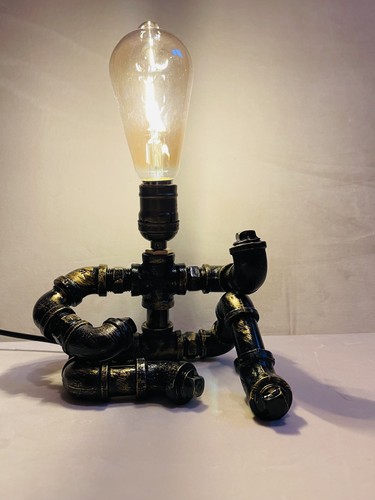 Steampunk pipe lamp very - ,