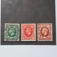 George V 1910/1936 Stamps X 3. 1/2d, 1d, 11/2d,See Photographs