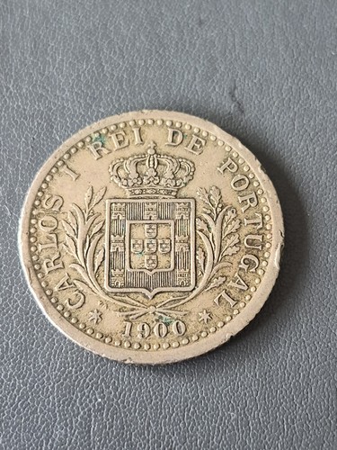 Portugal 100 reis coin - portugal,