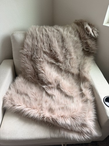 West elm faux fur brushed - faux,