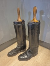  Antique English Black Leather