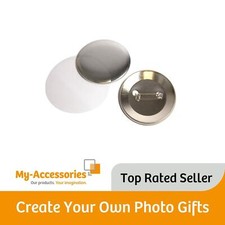 59mm Round Metal Pin Back
