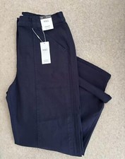 M&S WOMENS NAVY BLUE HIGH