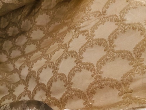 Gold damask silk - damask,
