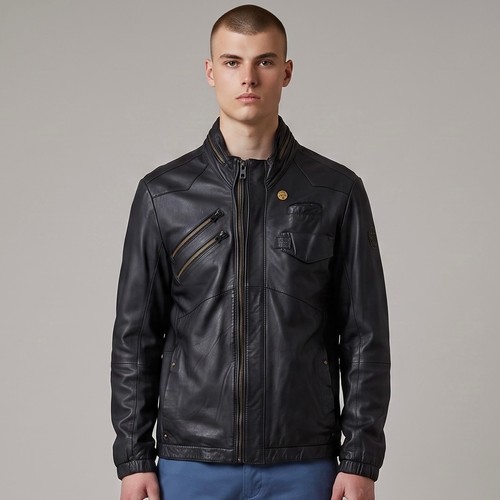 Star raw leather jacket mens - g-star,