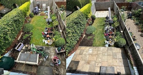 Man van garden clean up - &,