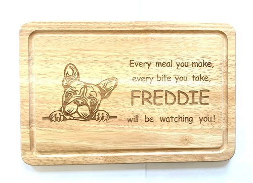 French bulldog dog - bulldog, wood