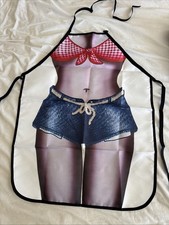 Novelty Print Apron BBQ Fun Comical Cooking Chef Men Woman