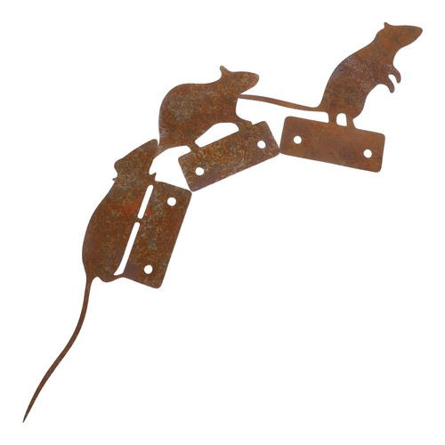 Rustic coffee metal mouse - coffee,
