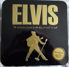 ELVIS GIFT SET IN A TIN--BOOK AND 4 COASTERS INCLUDED