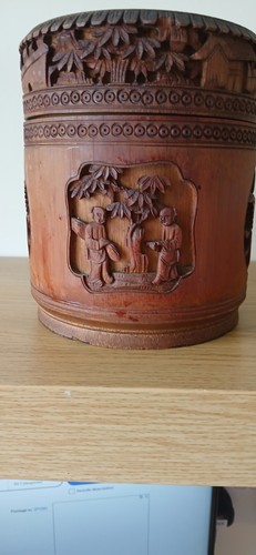 Antique chinese canton carved - antique,