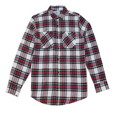 Mens Flannel Checkered Long