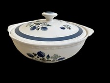 Alfred Meakin Blue Clover Serving Vegetable  Dish with Lid Tureen  Lidded