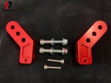 Red CNC Pit Bike Supermoto Foot Peg Risers. 3 Hole Without Pegs
