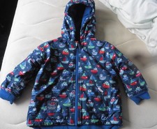 Jojo Maman Bebe Splish Splash Fleece Lined  Coat  Boat design  2-3 years