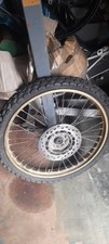 suzuki dr125 cc gold rim pair trials wheels project spares or repair mx bike