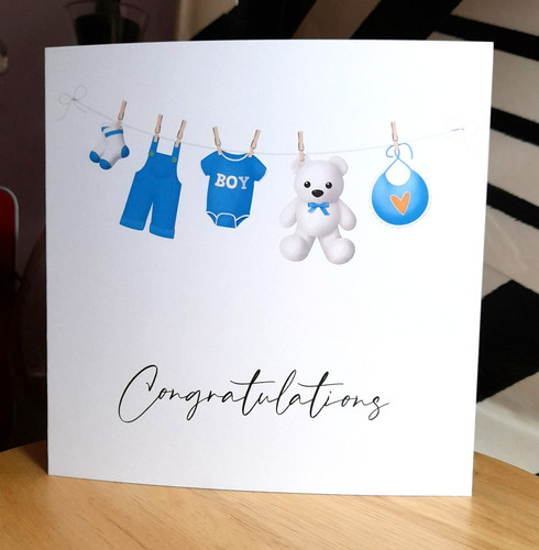 Congratulations new baby boy - congratulations,