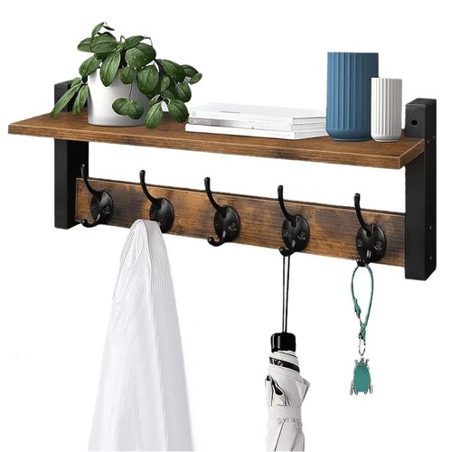 Wall mounted coat - mounted, hooks