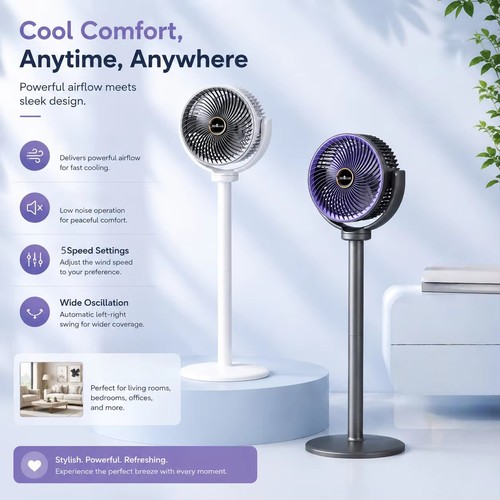Speed pedestal fan - 3,