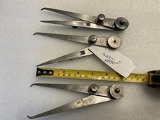 3 STARRETT VINTAGE CALIPERS MACHINIST TOOLROOM ENGINEER