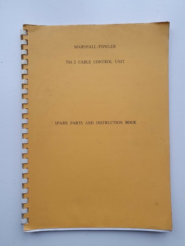Marshall fowler tm2 - fowler,
