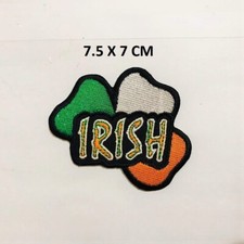 Irish Shamrock Ireland Cool Embroidered Iron Sew On patch Jacket Jeans hat A-53