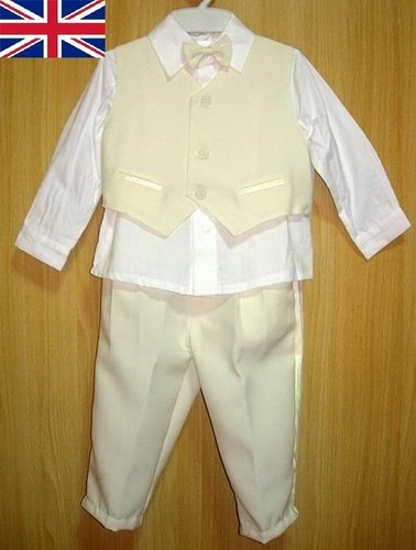 Cream baby boy outfit - cream,