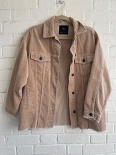 ZARA Camel Corduroy Button-Up