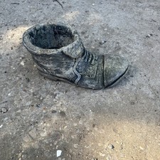Vintage Concrete Garden Boot