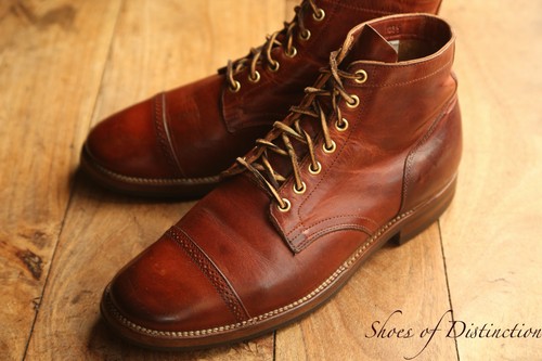 Viberg brown leather derby - brown,