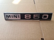 Used Genuine Classic Mini 850 Boot Badge Original 3 pins Metal 