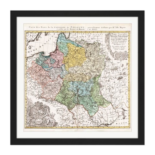 Map antique 1750 - map,