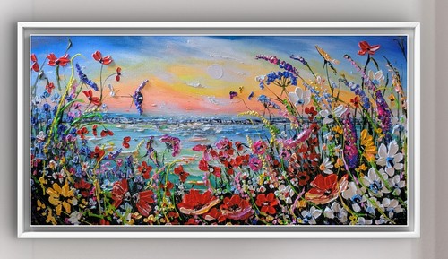 Original sunset oil flower - original,