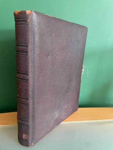 Victorian leather photo album - leather,