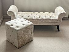 Velvet chaise longue - chaise,