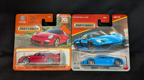 Matchbox pair porsche 911 - pair,